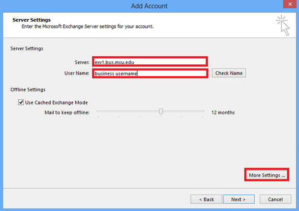 Configuring Microsoft Outlook 2013 - Information ...